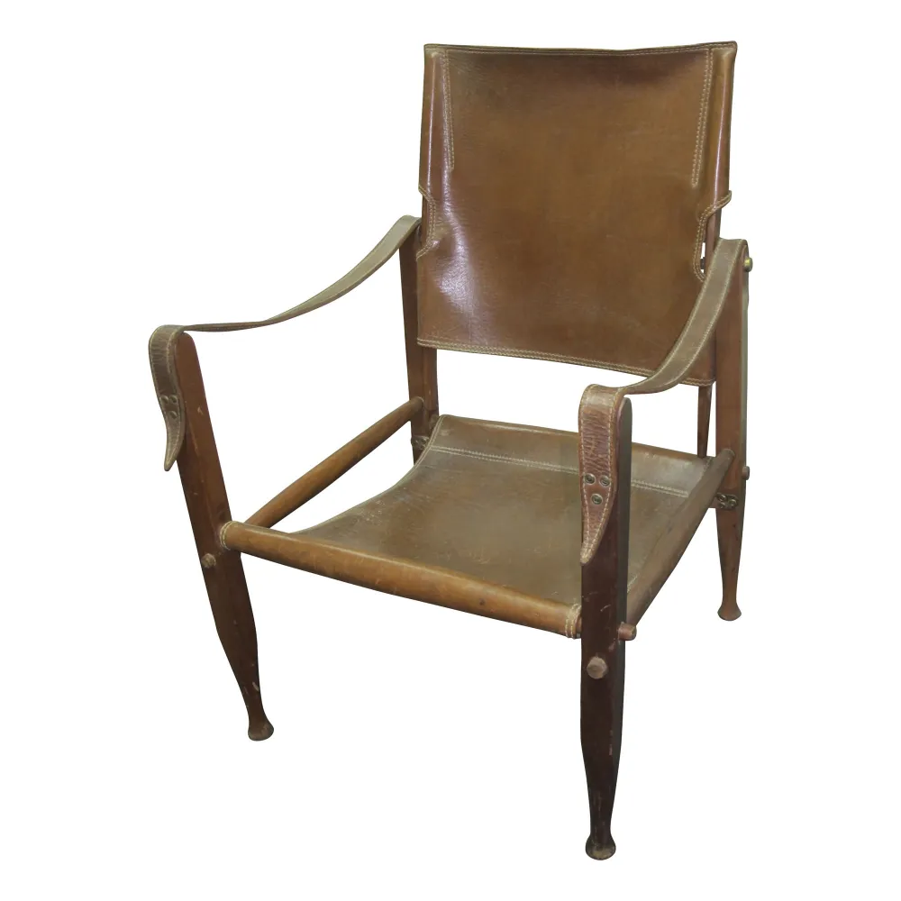 Two antique armchairs Kaaren Klint in a cozy setting.