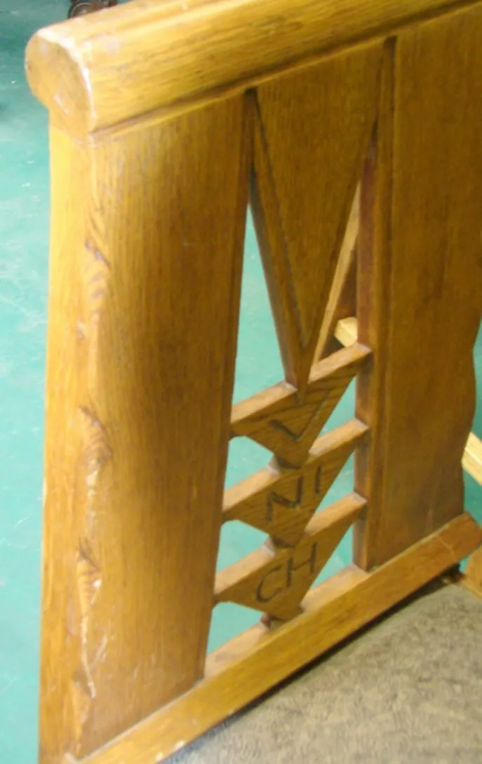 Detalhes das antigas cadeiras 6 munich com design único