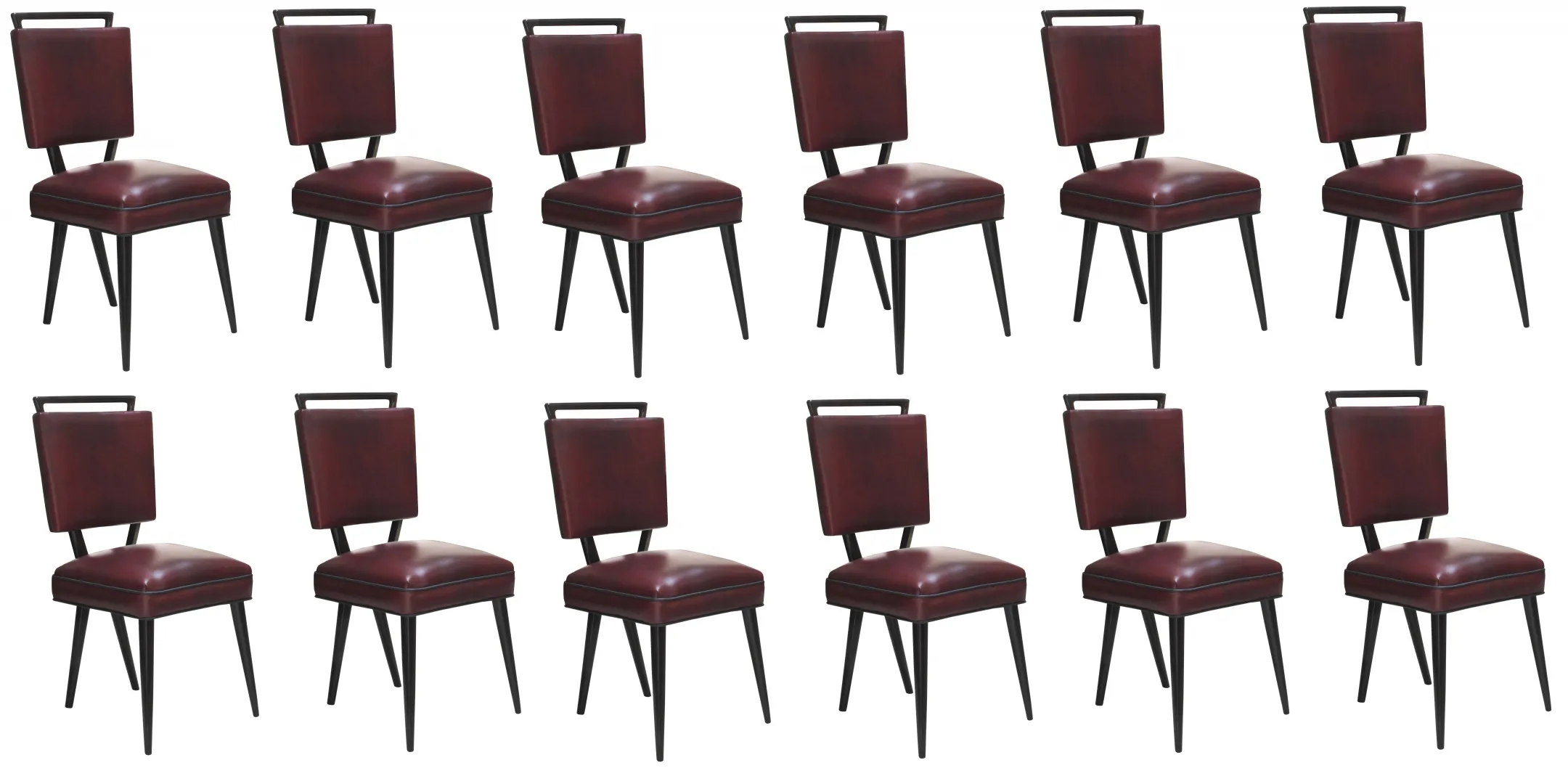 Set di 12 sedie antiche con dettagli unici