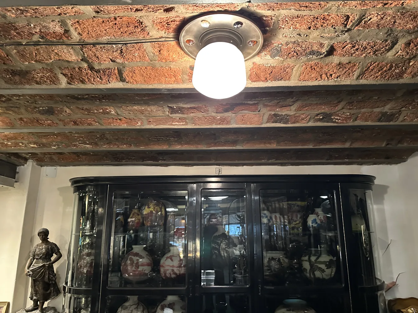 antique ceiling light with classic design and bright bulb