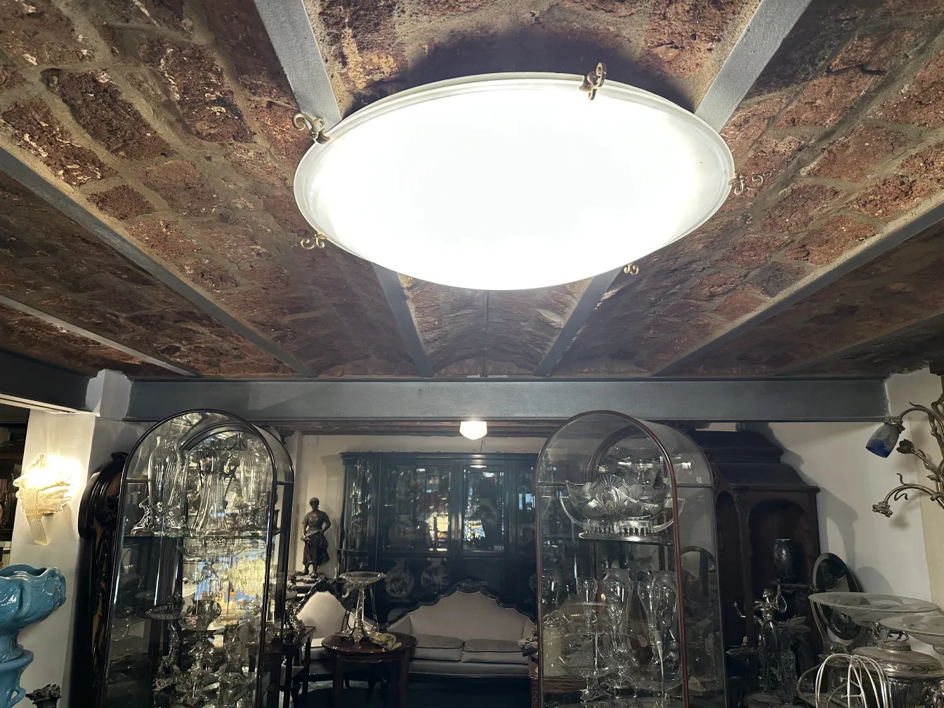 Four antique ceiling lights, elegant design for illumination