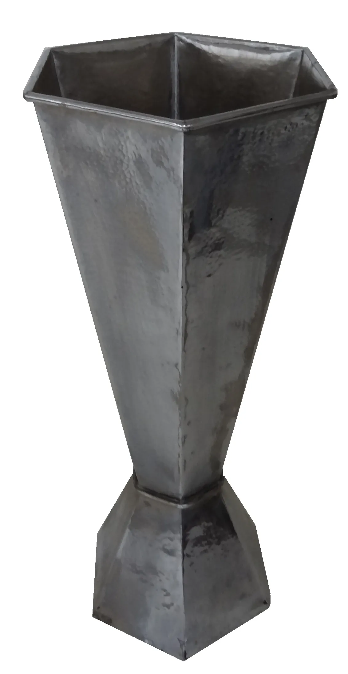 antique umbrella stand in hexagonal shape, stylish and functional