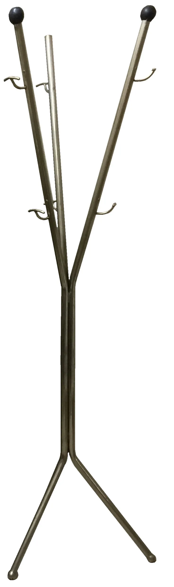 Antique coat rack in Y shape with decorative hooks