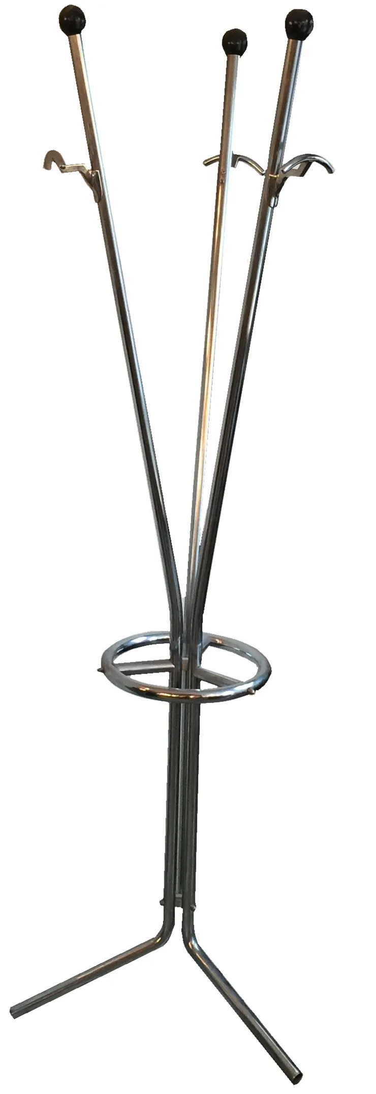 Portemanteau antique sur pied avec crochets supérieurs