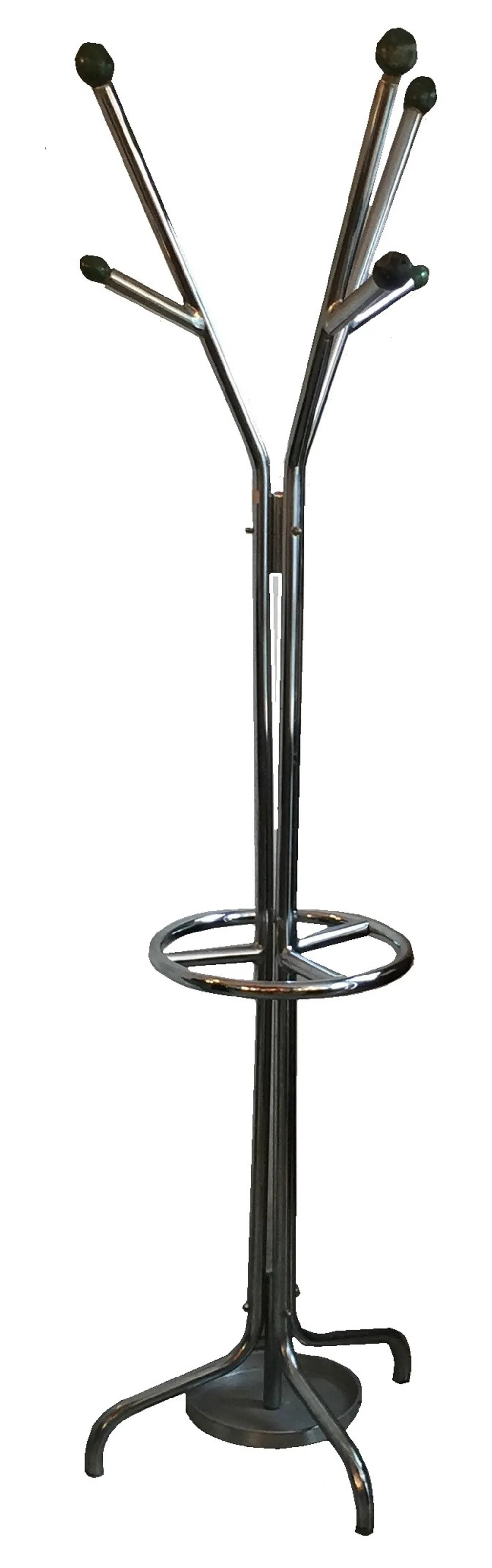 bengaleiro antigo com design de galhos e base redonda