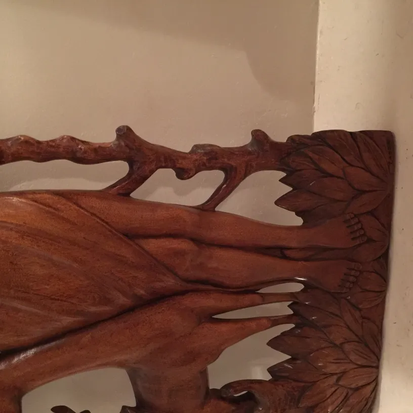 고대의 벽판, 조각된 자연의 형상, 장식용