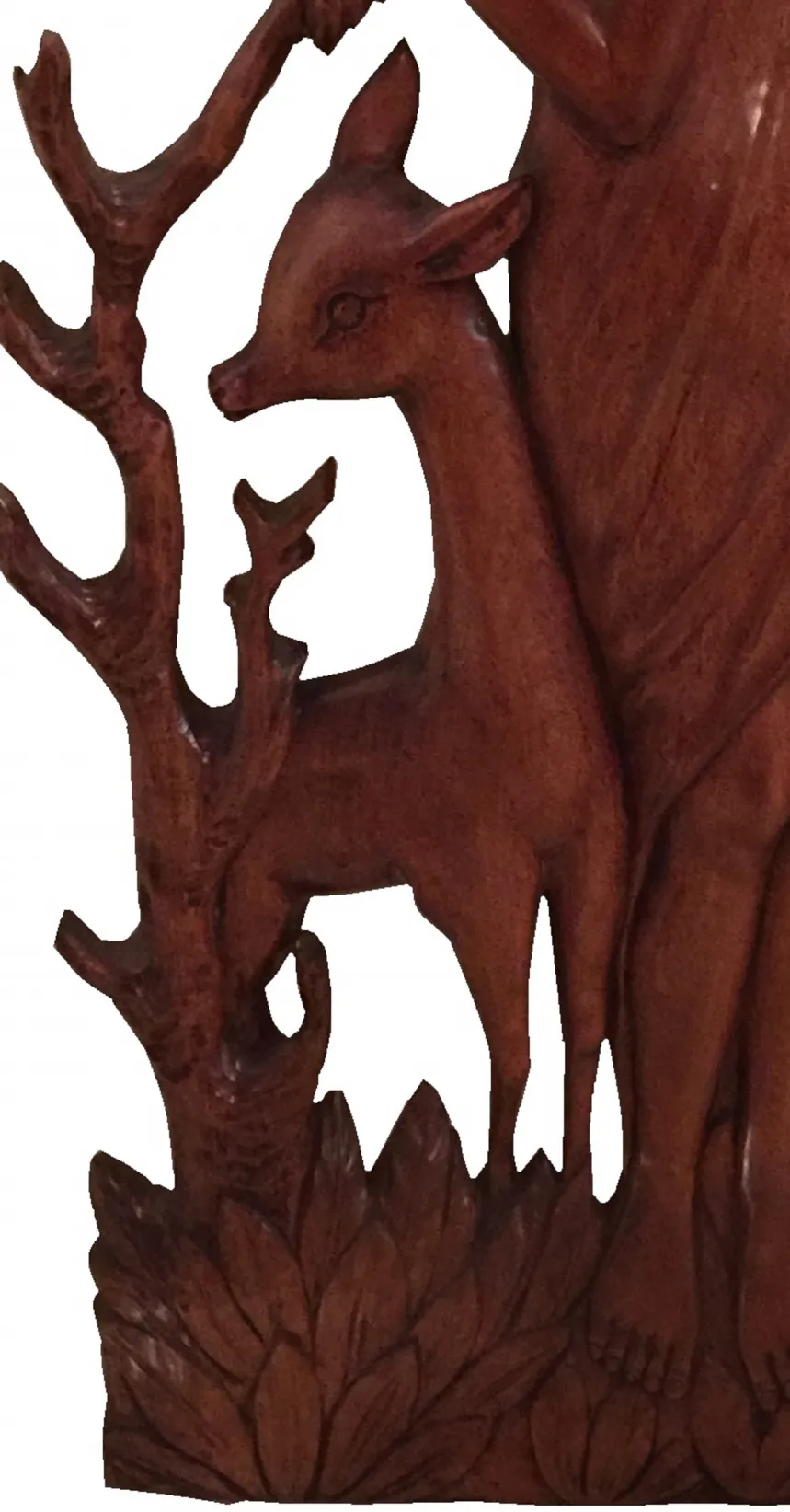 Antique wall plate featuring a deer and branches, Zadra