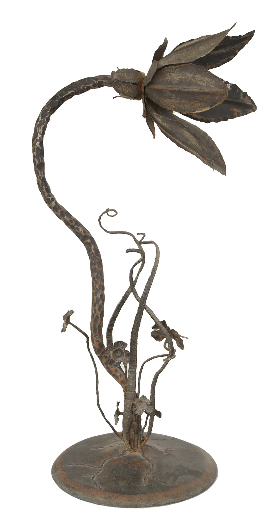 꽃 디자인의 앤티크 테이블 램프, 튼튼한 베이스, 아늑한 환경