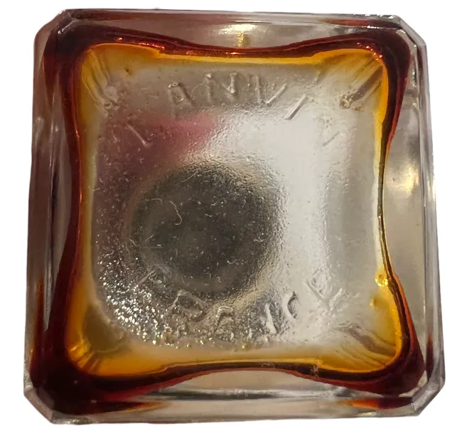 antique perfume bottle with unique amber design and classic style