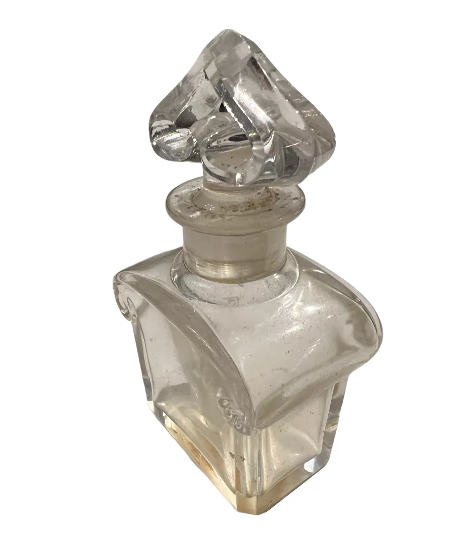 antique perfume bottle with decorative stopper