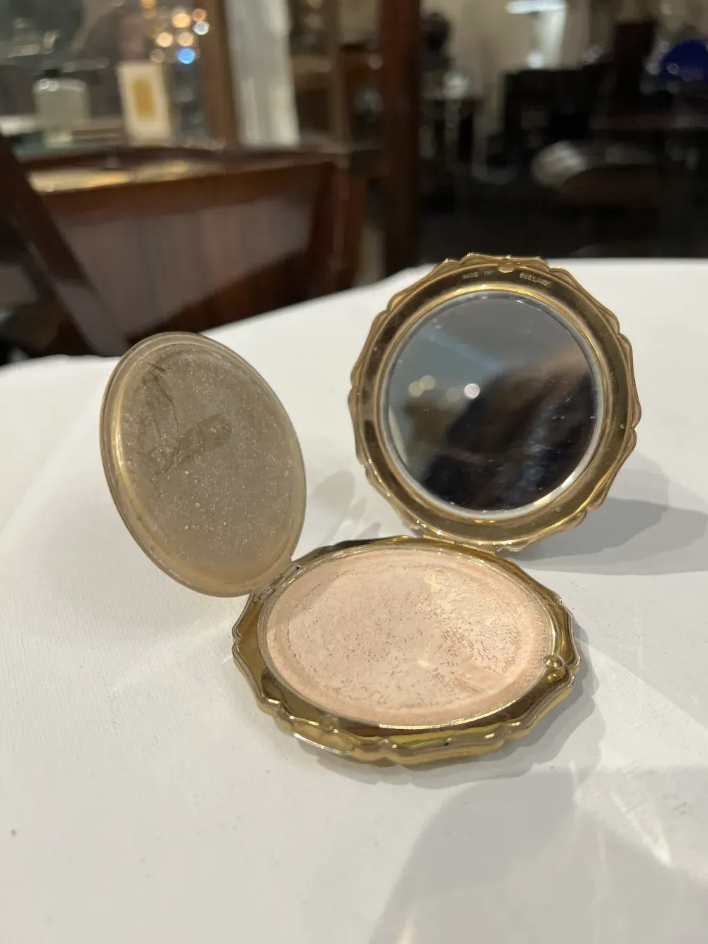 compact antico stratton england con specchio interno