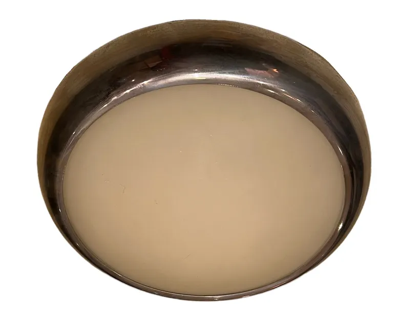 due plafoniere antiche rotonde per illuminazione