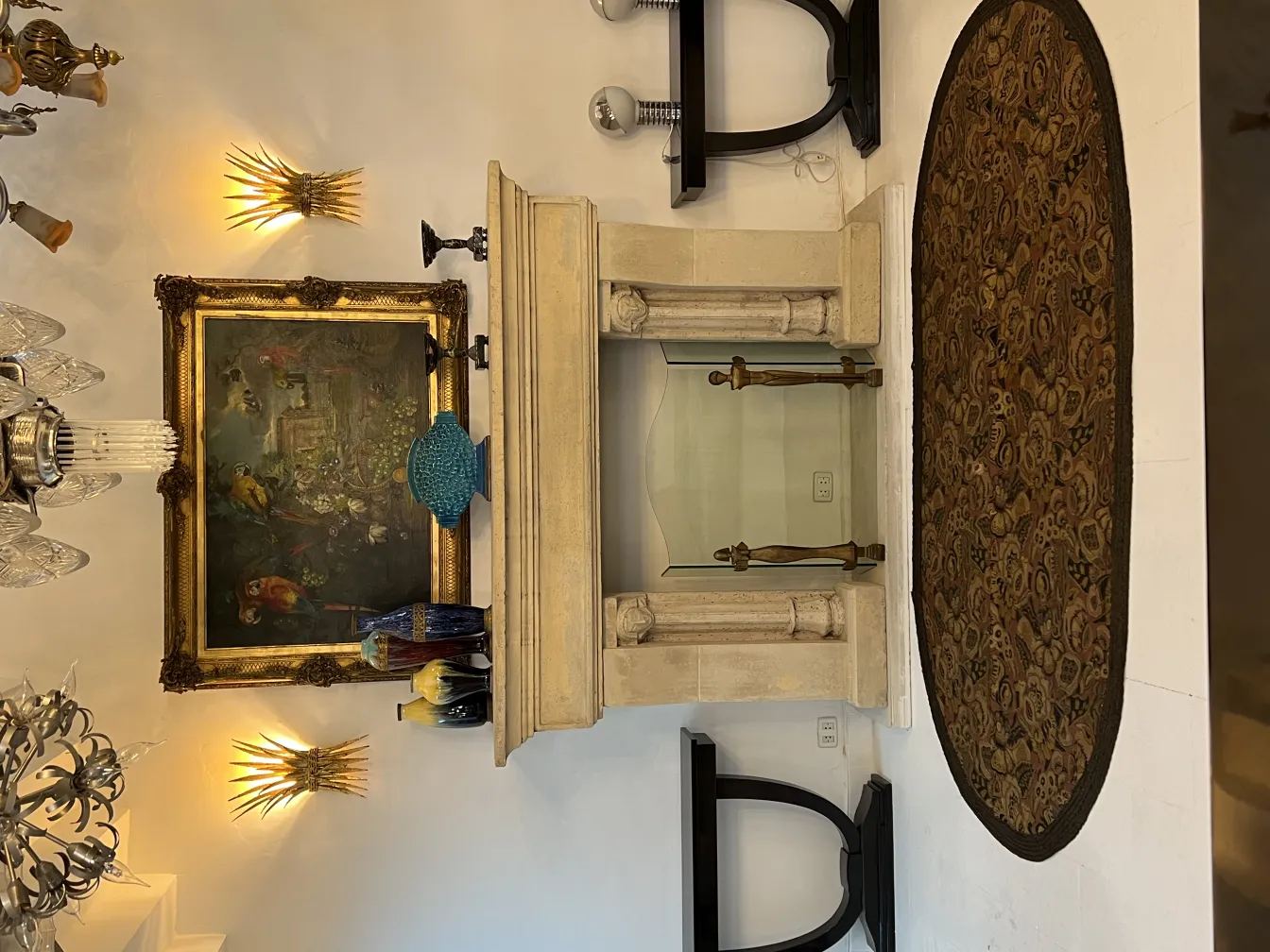 tovaglia antica decorativa con motivi vivaci