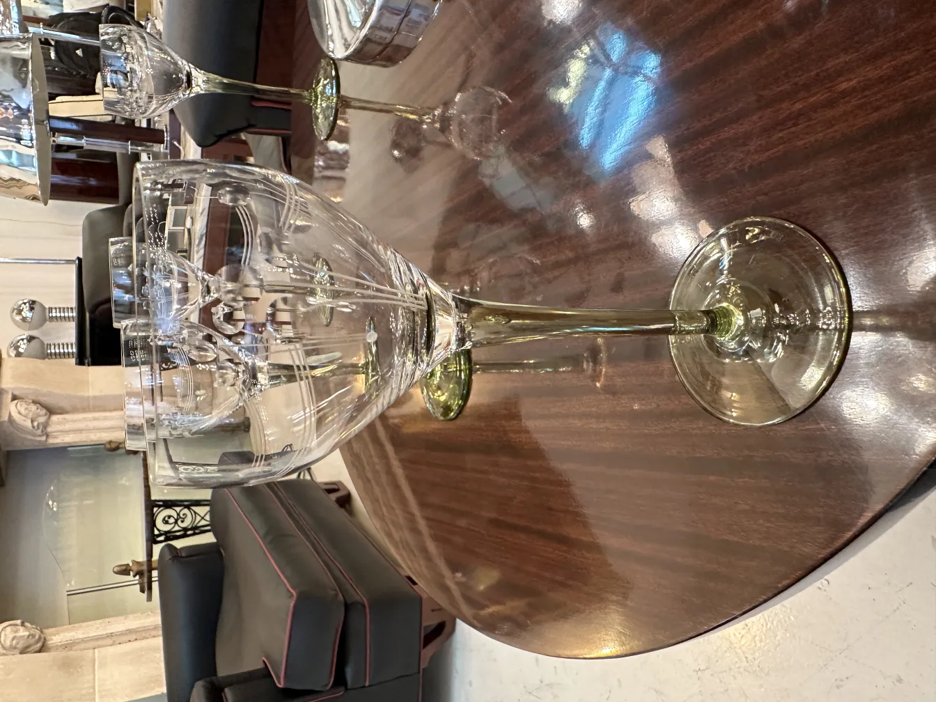 Set di 6 bicchieri antichi per decorazione