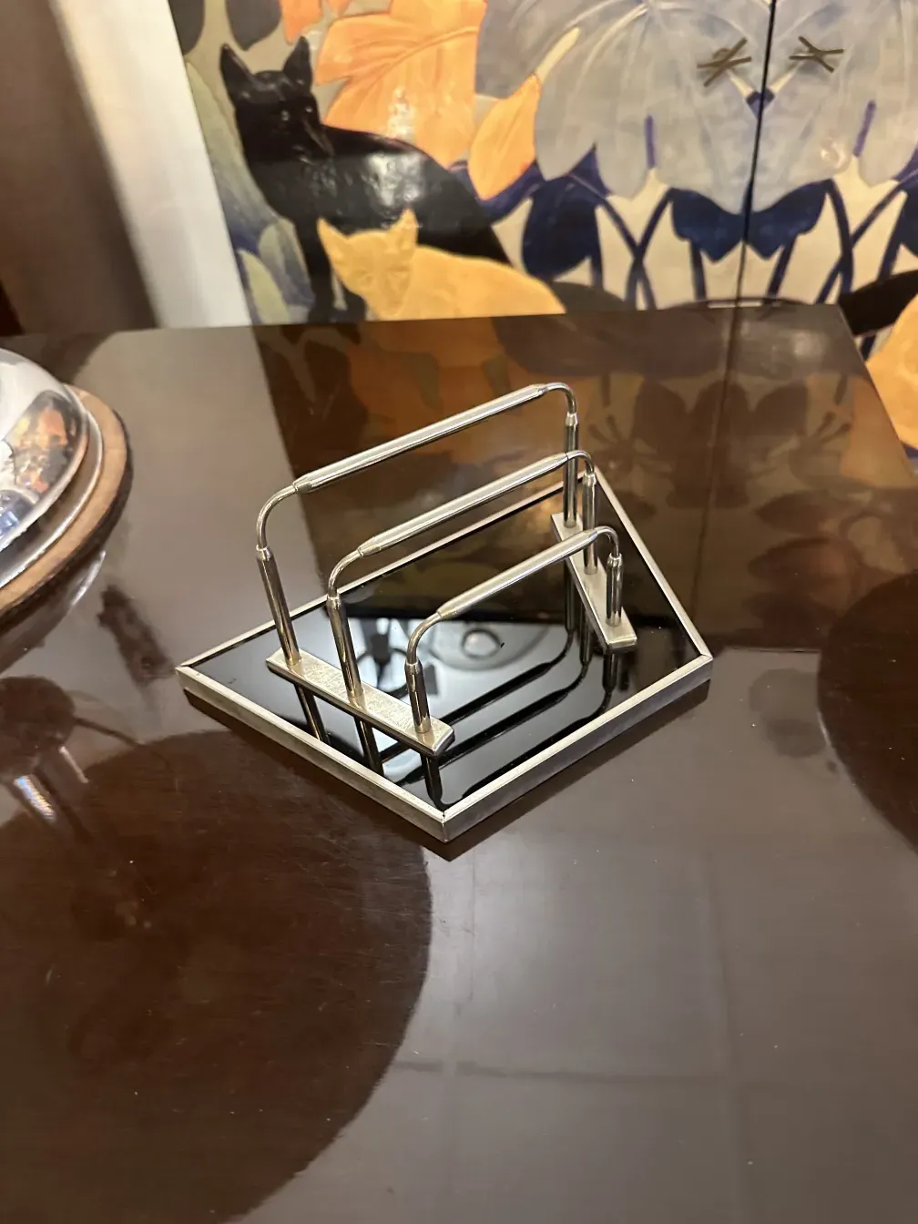 卡片托盘古董 WMF 具有独特设计和细节