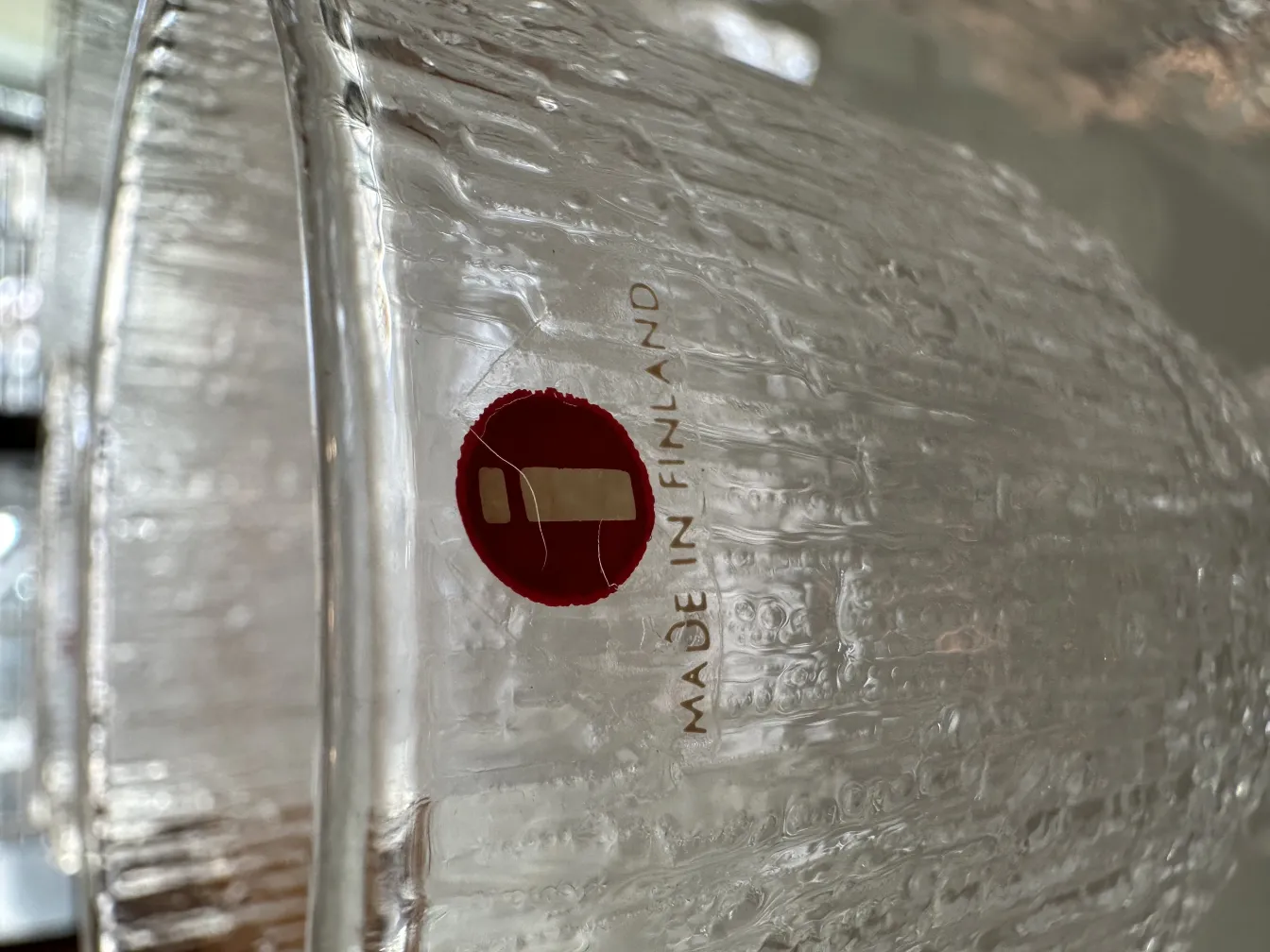 Восемь старинных стаканов tapio wirkkala с уникальной текстурой