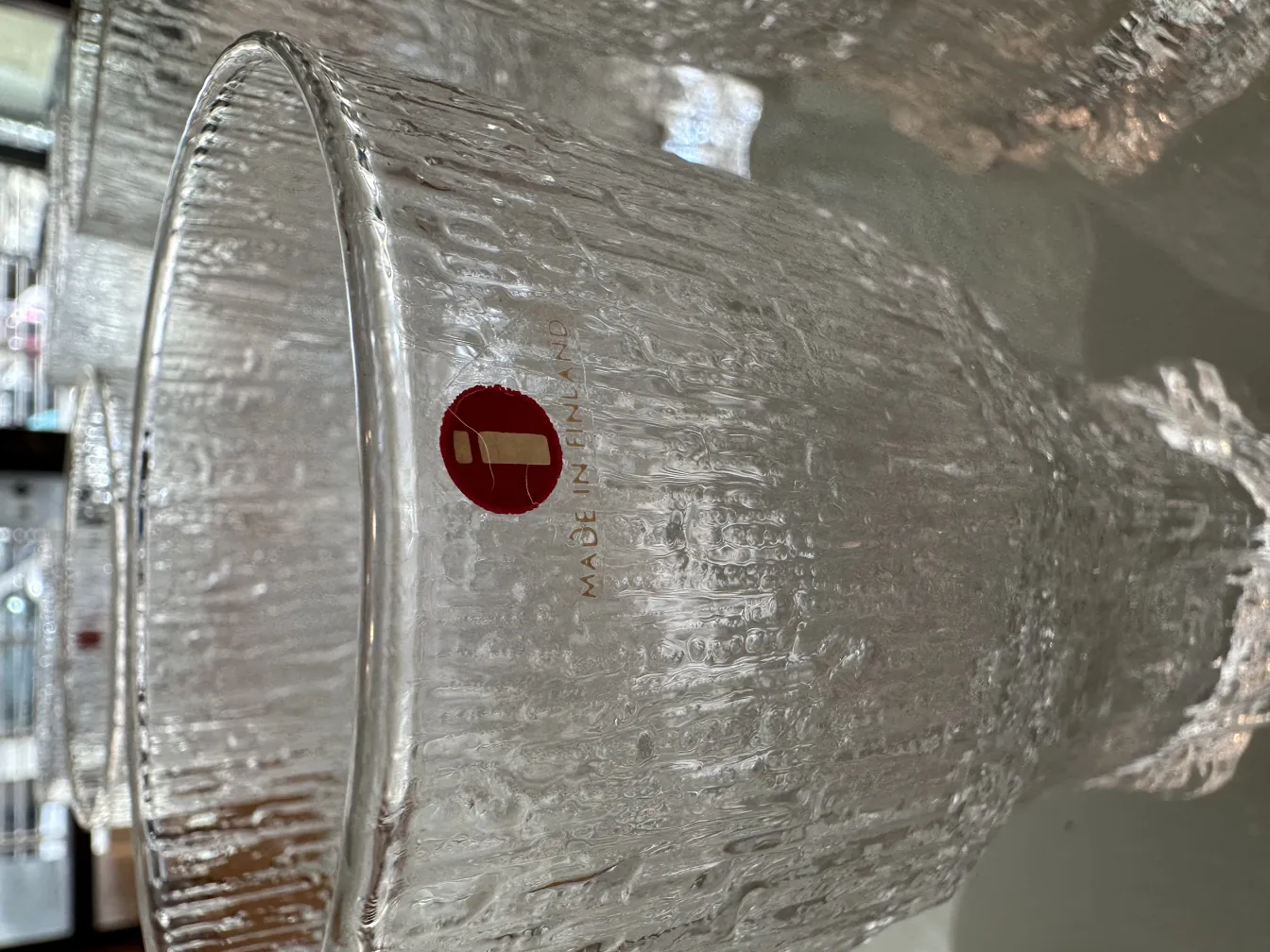 Ensemble de 8 verres tapio wirkkala dans un cadre élégant.