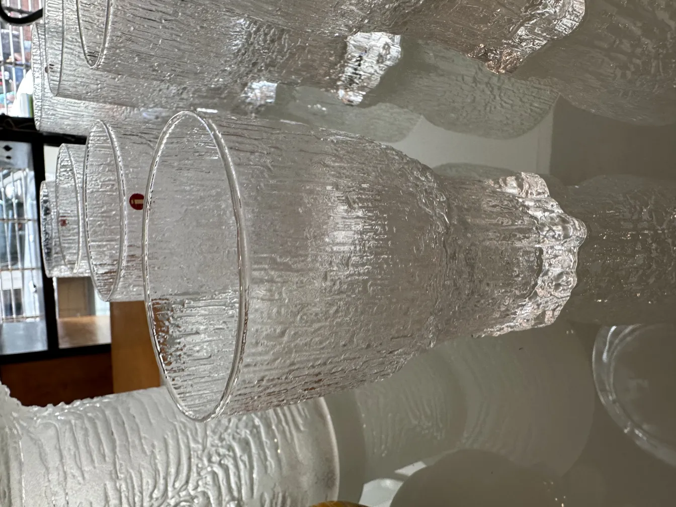 Oito copos antigos de Tapio Wirkkala, design exclusivo e estilo clássico