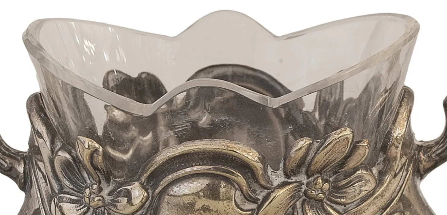 salière et poivrière antiques WMF avec motif floral