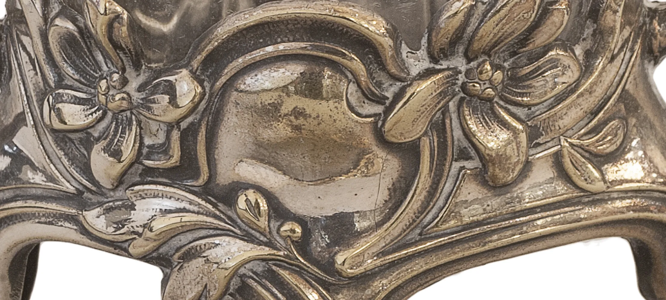 고대 WMF 소금과 후추통, 정교한 꽃 디자인.