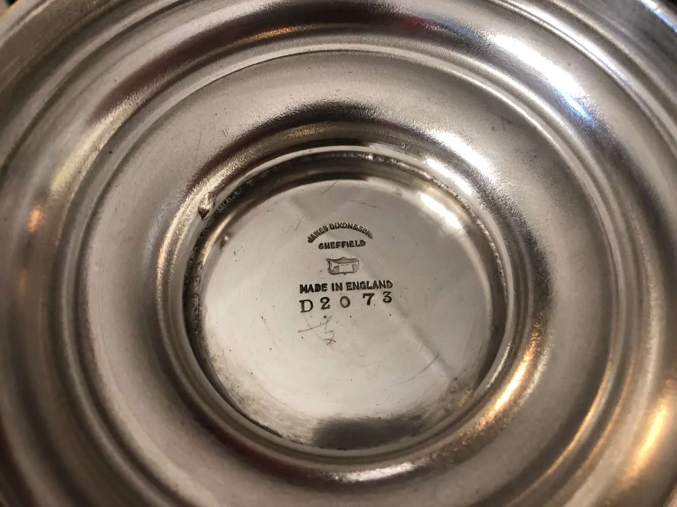 Antique pastry plate with decorative details