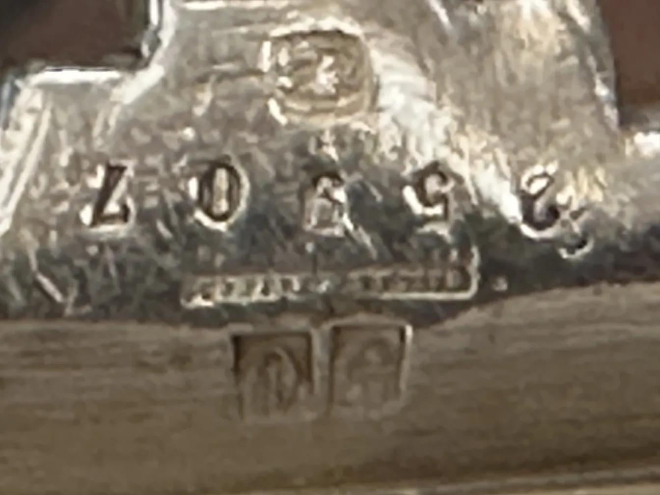 Antique pastry plate with intricate details