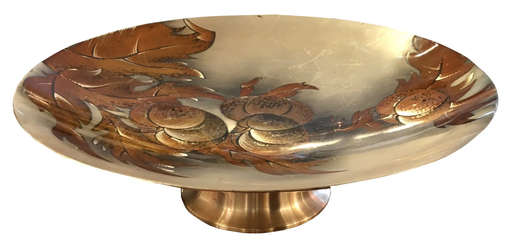 antique pastry plate featuring a beautiful floral design, perfect for serving