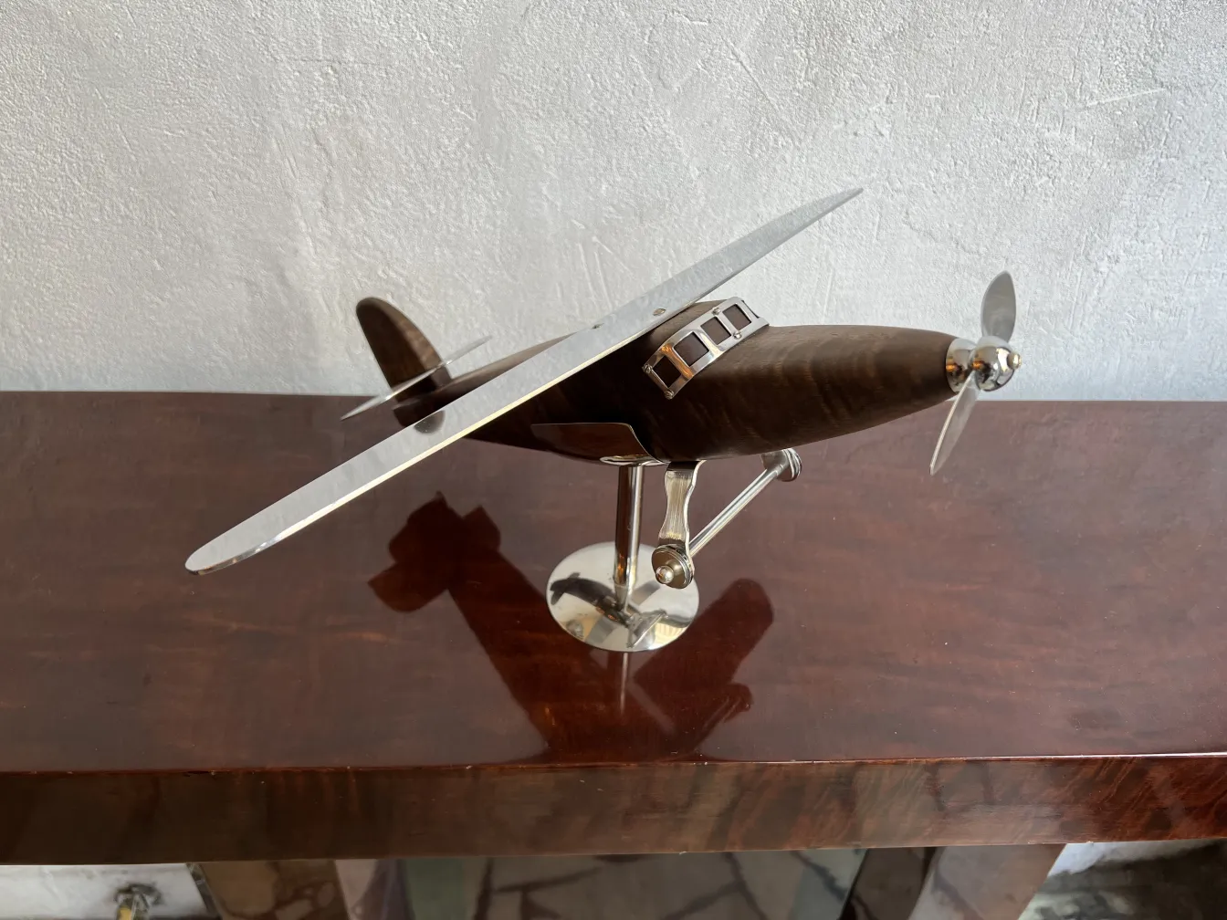 designer's aircraft model, decorative antiques.