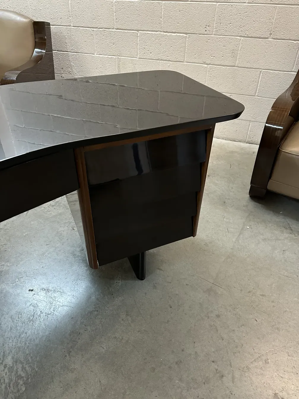 antique elegant desk with unique details