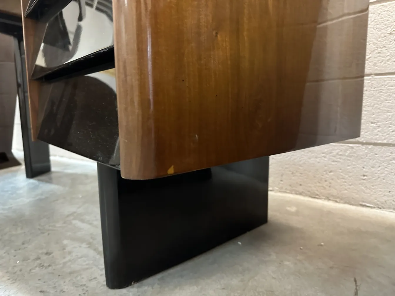 antique desk with an elegant design and modern touch