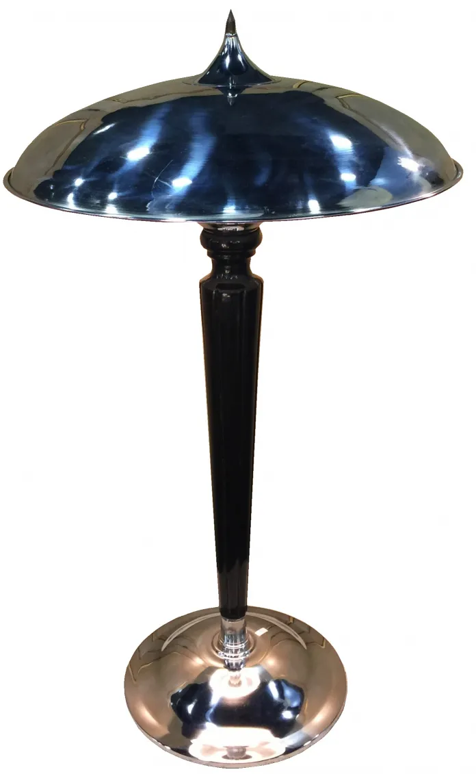 Antique table lamps with elegant chrome design