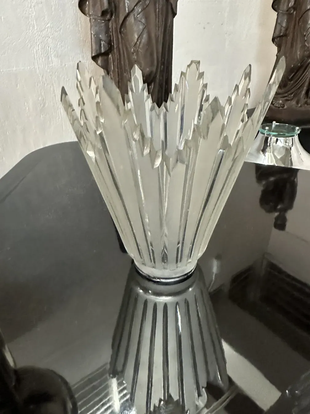 2 lâmpadas de piso antigas com design elegante val d´osne