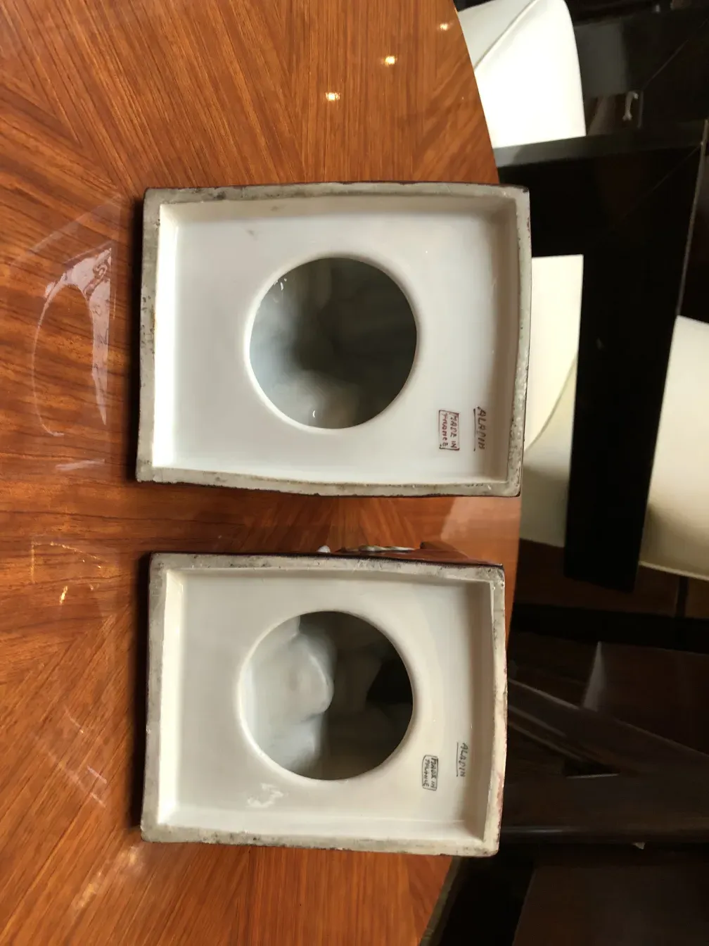 antique bookends with unique design, set in elegant decor