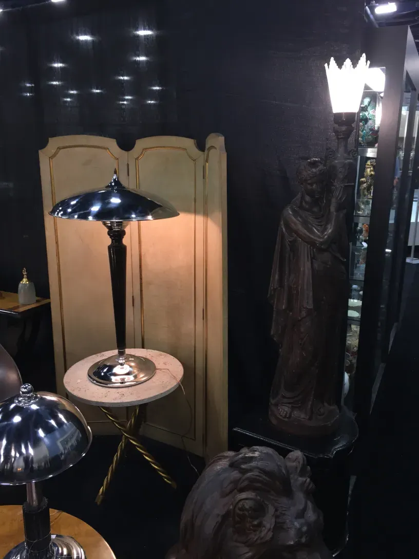 Two antique decorative small tables with classic design