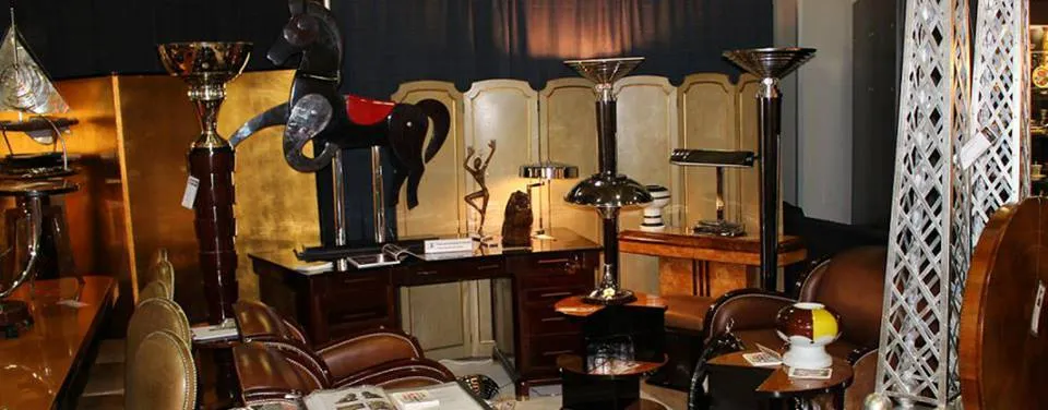 Antique toy horse in a scene with furniture