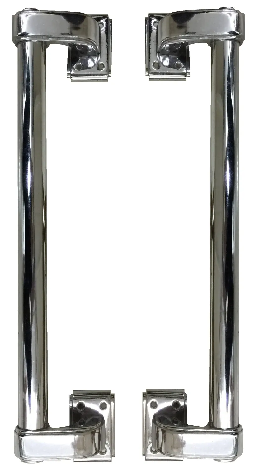 set of antique door handles, metallic shine and elegant design