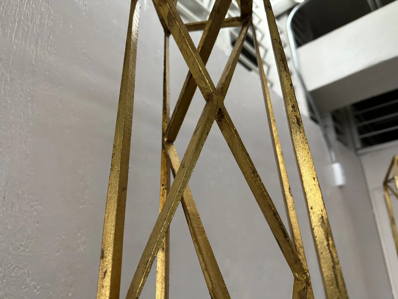 two decorative ancient obelisks in the scene