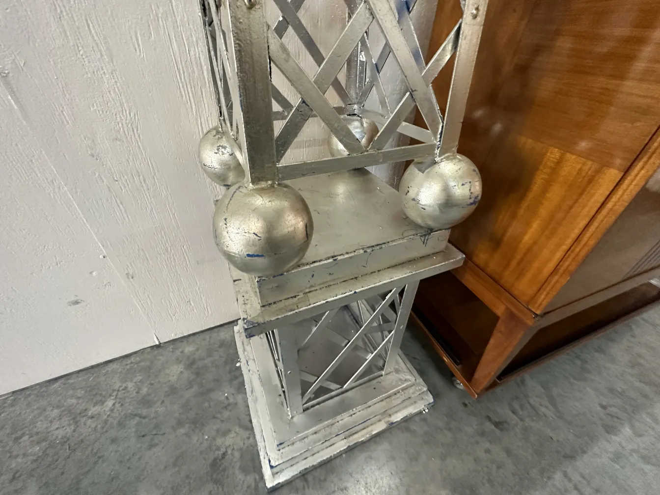 antique decorative obelisk with a stylish base, unique design