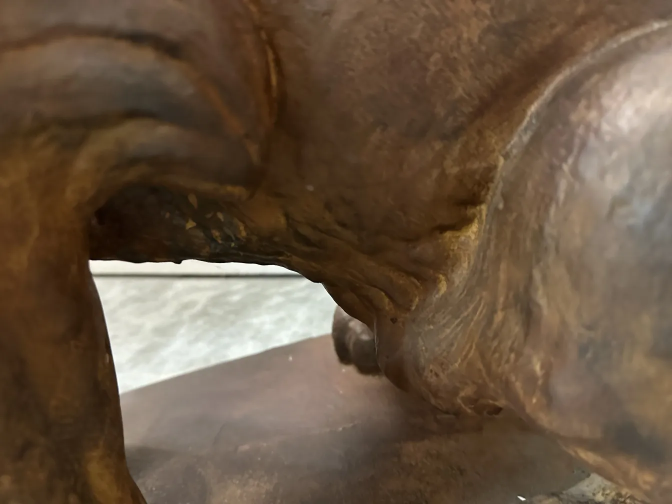 scultura dettagliata di due leoni, opera antica di a. durenner