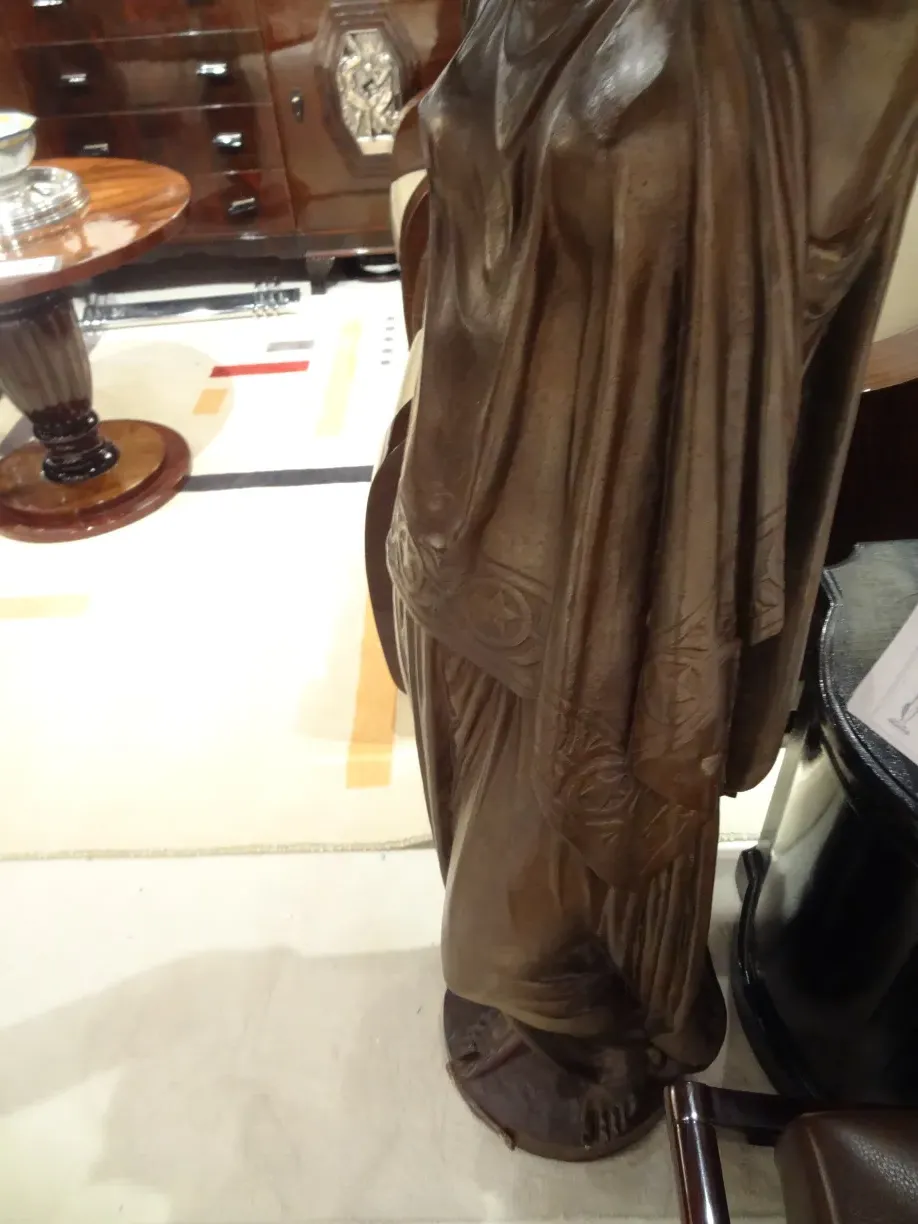 Decorative and detailed antique sculpture from Val D'Osne.