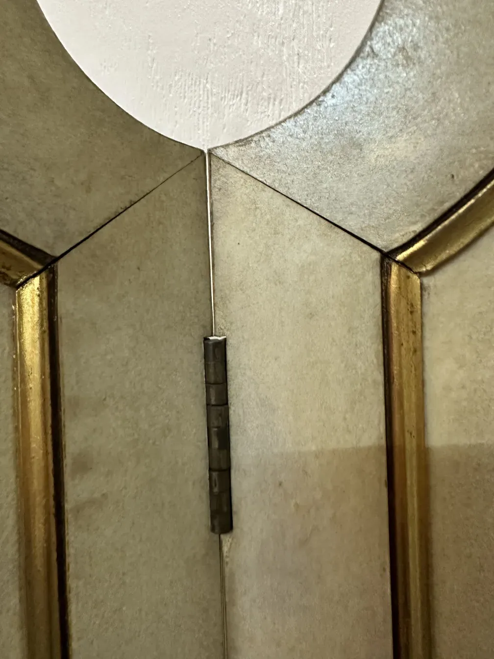 detalles de biombos antiguos adolphe chanaux con dorados