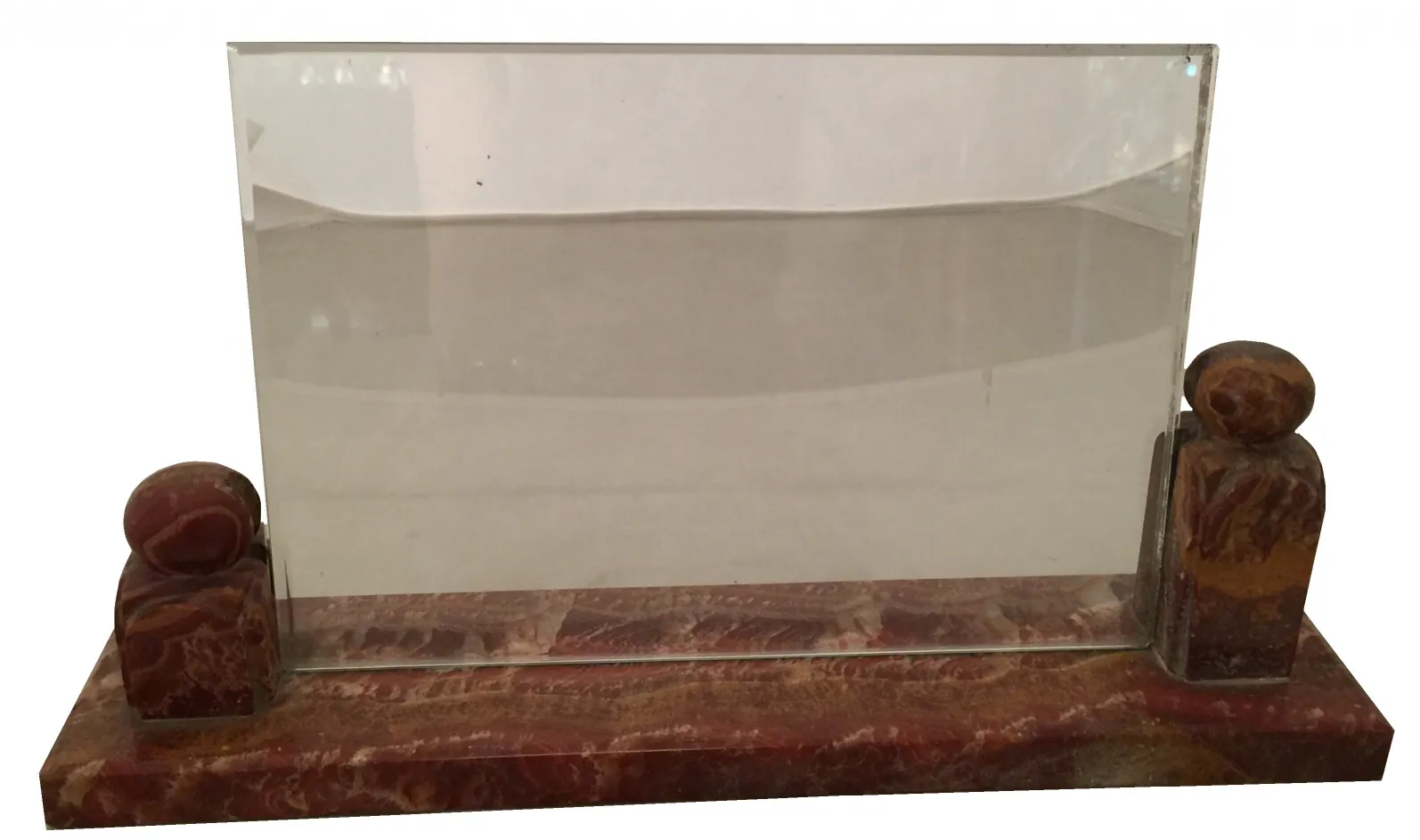 Porta-retrato antigo decorativo com bases ornamentais