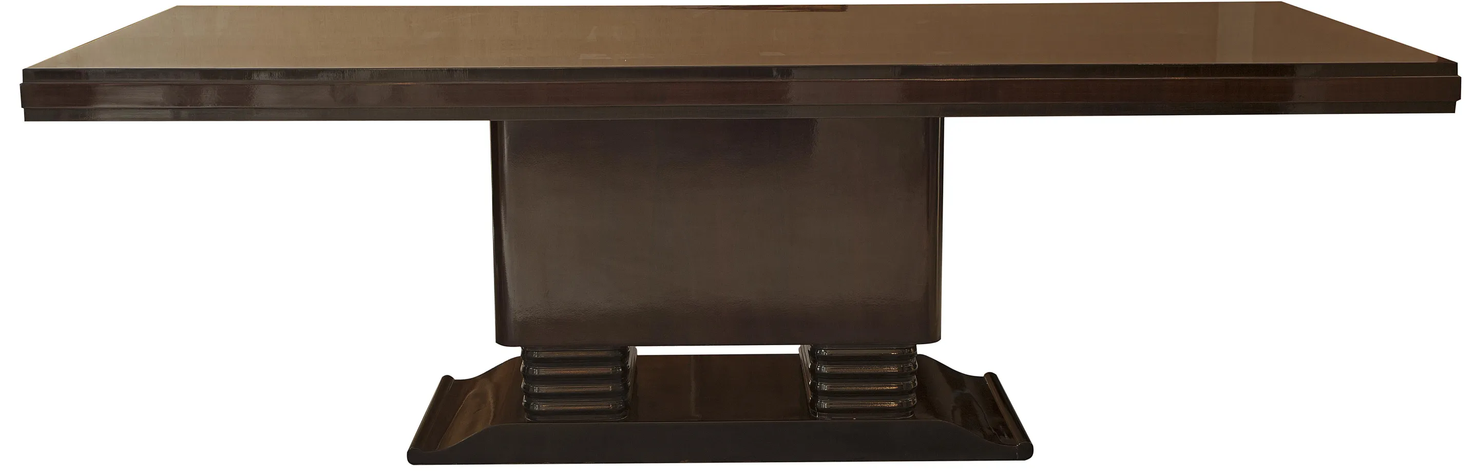 Mesa de jantar antiga para dez pessoas, design elegante