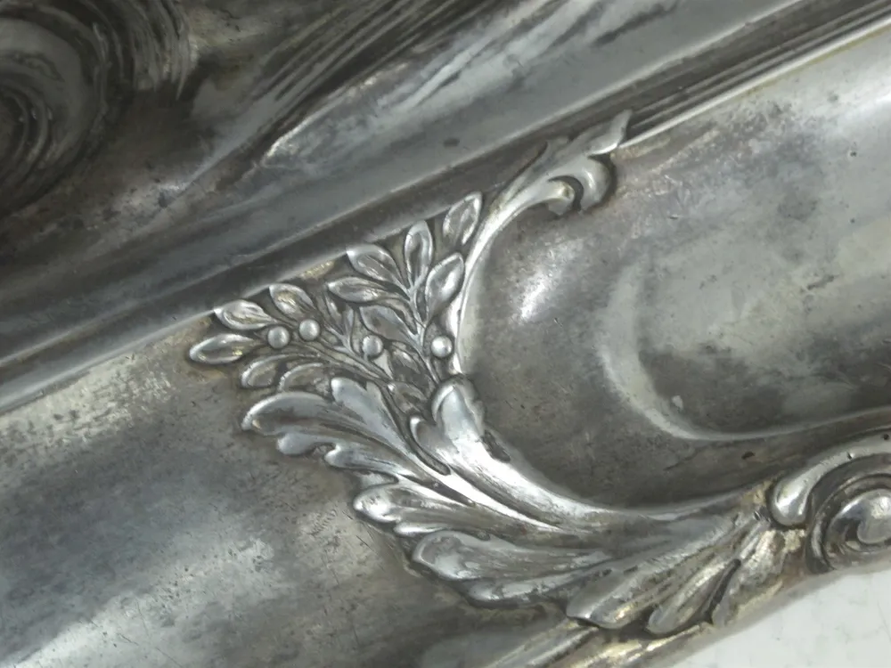 Calamaio antico WMF con dettagli decorativi in metallo