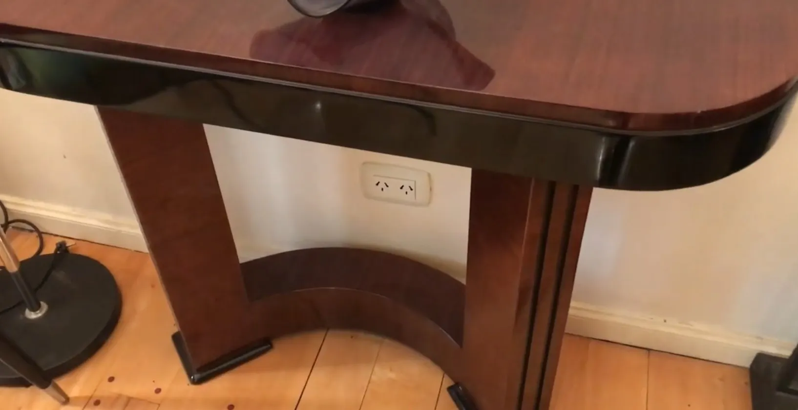 two antique consoles with elegant design