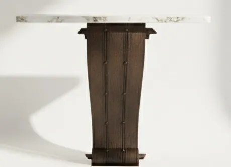 Consola antiga com base estilo Art Deco.