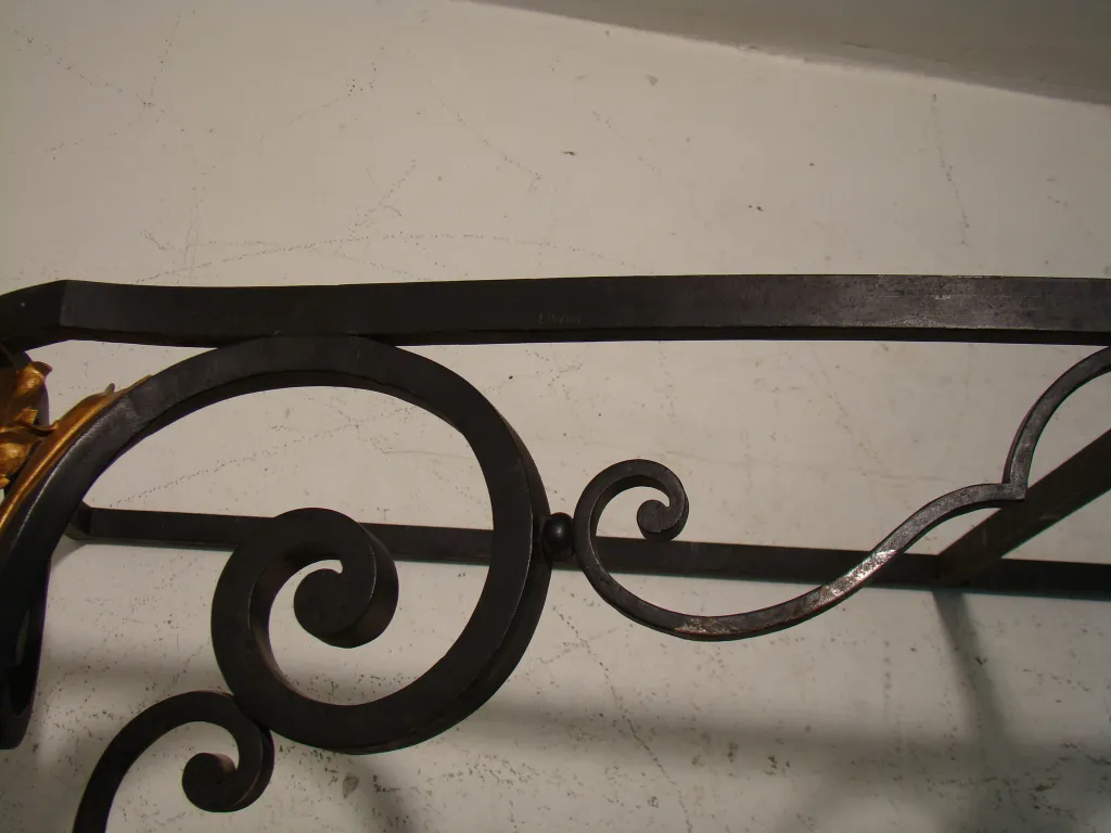 antique console design with decorative details.