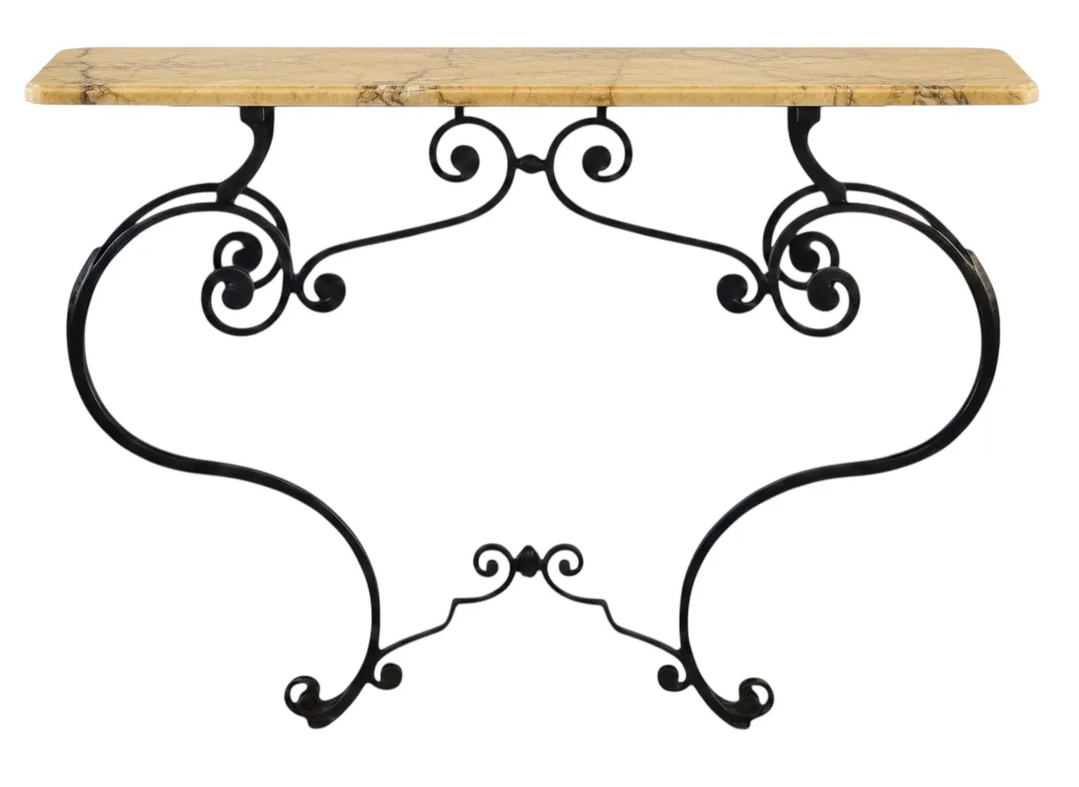 Console antica con elegante struttura decorativa