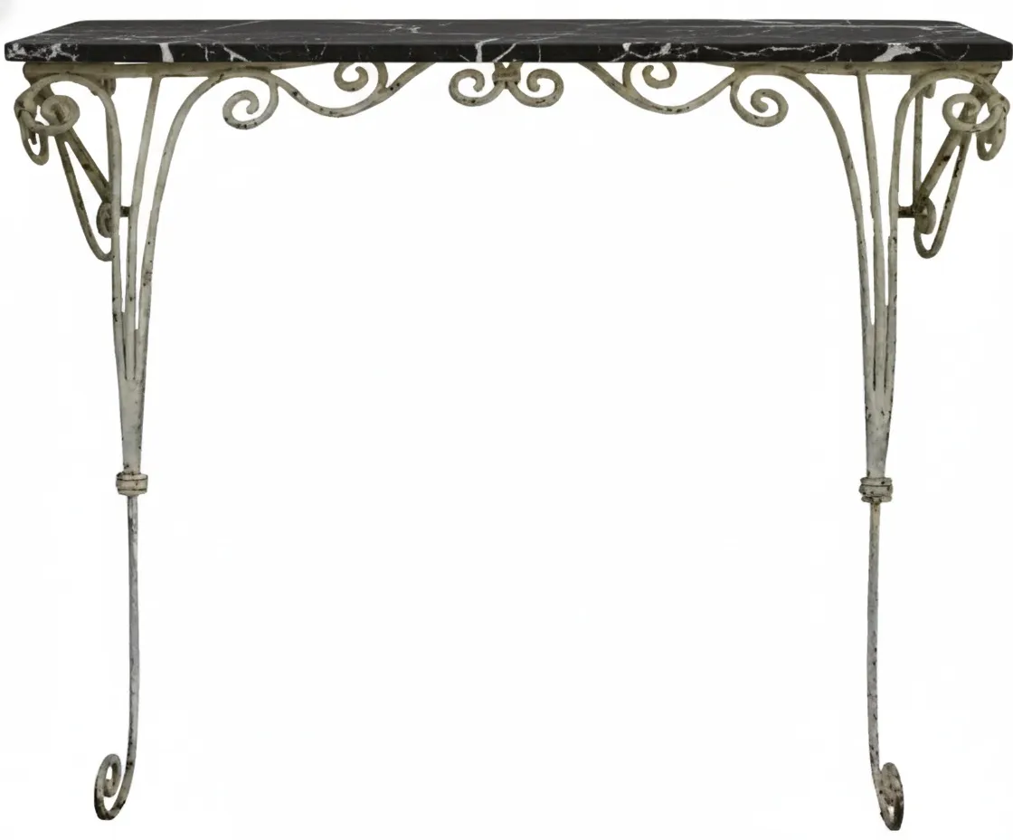 antike Konsole mit elegantem Design und dekorativen Beinen