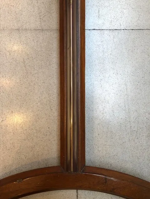 antique Fontana Arte table for eight people, in an elegant setting